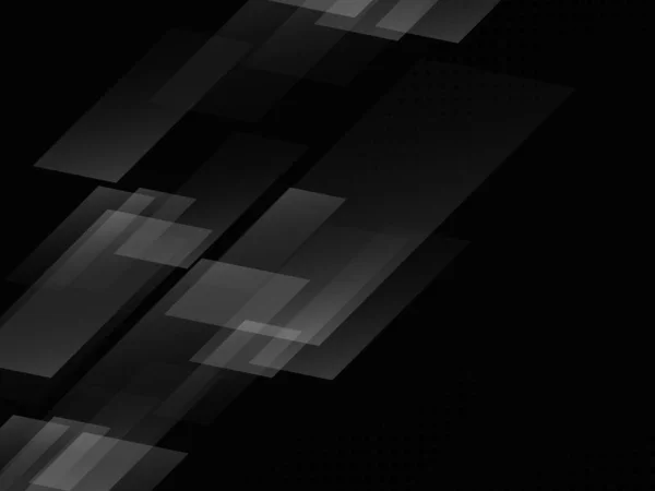 Tmavé Geometrické Černé Abstraktní Pozadí Elegantní Design Vzor Vektor — Stockový vektor