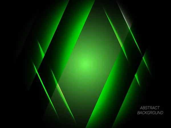 Abstract Geometrisch Groen Transparant Verloop Lijnen Illustratiepatroon Achtergrond Vector — Stockvector