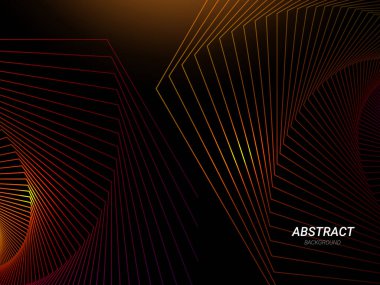 Soyut geometrik renkli modern akış çizgileri model arkaplan vektörü