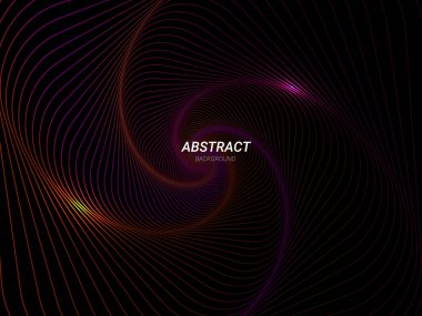 Soyut geometrik renkli modern akış çizgileri model arkaplan vektörü