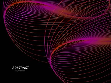 Soyut geometrik renkli modern akış çizgileri model arkaplan vektörü