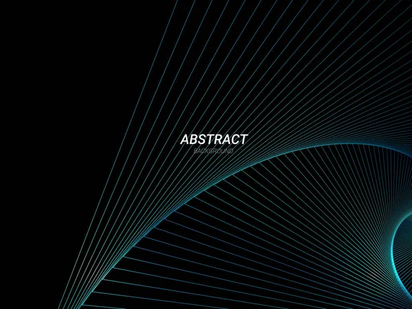 Abstracto Geométrico Colorido Moderno Azul Líneas Que Fluyen Patrón Vector — Vector de stock