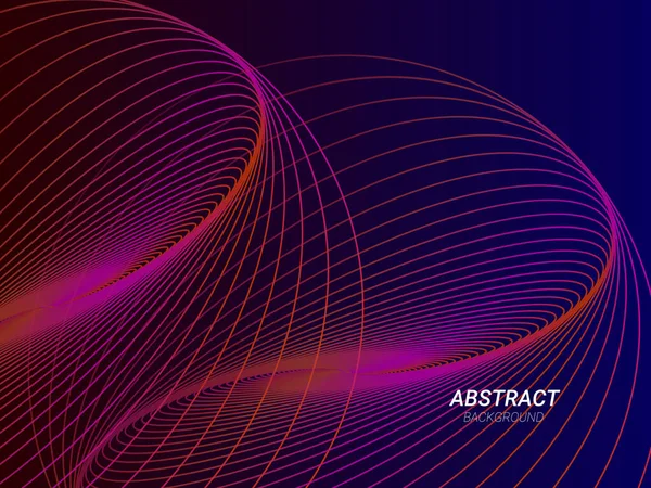 Abstrait Géométrique Coloré Moderne Lignes Fluides Motif Fond Vecteur — Image vectorielle