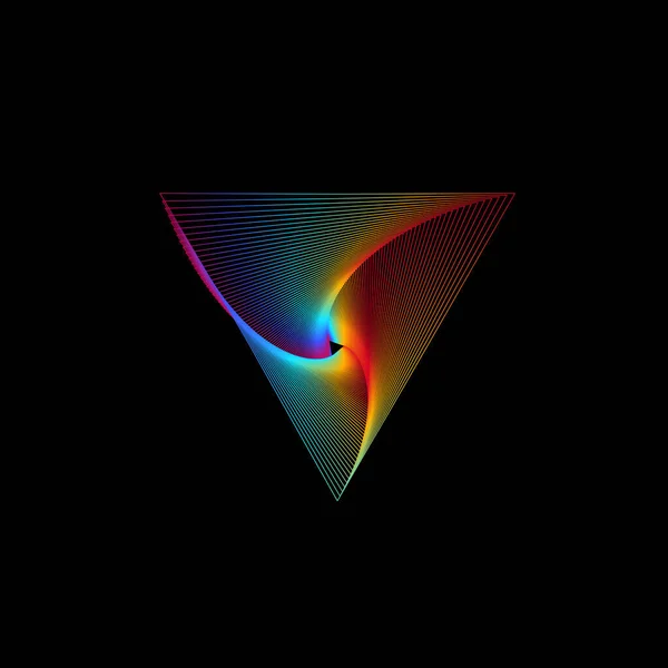 Abstract Geometrisch Kleurrijk Verloop Symbolisch Pictogram Patroon Vector — Stockvector