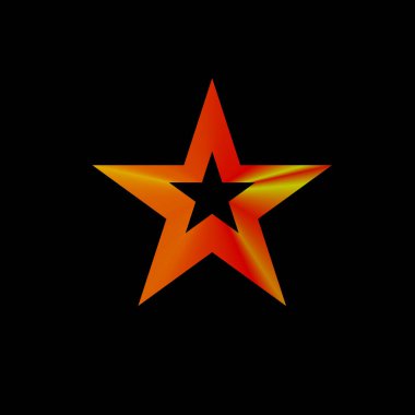 Soyut geometrik renk gradyan sembolik şekil vektörü