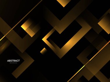 Soyut geometrik altın zarif çizgiler modern model arkaplan vektörü