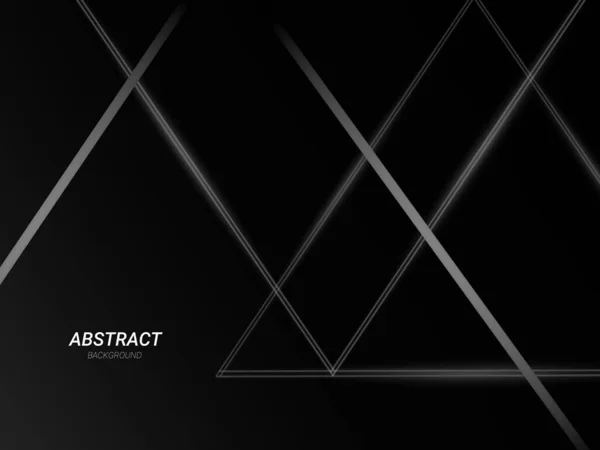 Oscuro Geométrico Negro Abstracto Fondo Elegante Diseño Patrón Vector — Archivo Imágenes Vectoriales