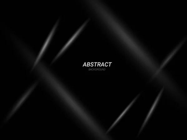 Oscuro Geométrico Negro Abstracto Fondo Elegante Diseño Patrón Vector — Archivo Imágenes Vectoriales