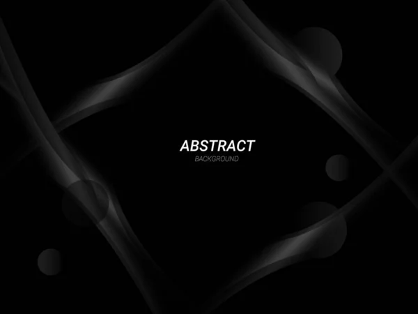 Escuro Geométrico Preto Abstrato Fundo Elegante Design Padrão Vetor — Vetor de Stock