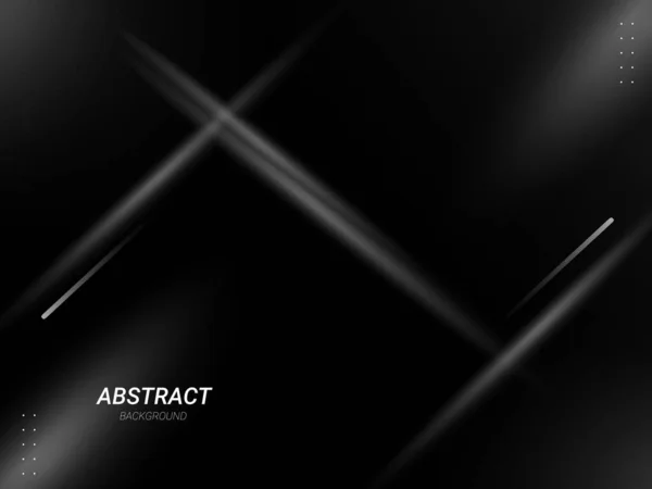 Escuro Geométrico Preto Abstrato Fundo Elegante Design Padrão Vetor — Vetor de Stock