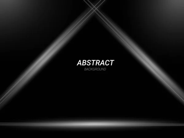 Dark Géométrique Noir Abstrait Fond Élégant Motif Vecteur Conception — Image vectorielle