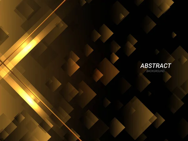 Abstrakt Geometriskt Guld Elegant Dynamisk Form Modernt Mönster Bakgrund Vektor — Stock vektor