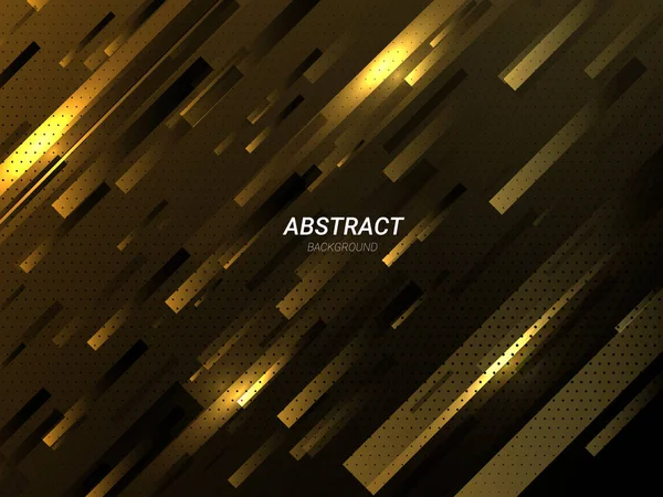 Abstract Geometrisch Goud Elegante Dynamische Vorm Modern Patroon Achtergrond Vector — Stockvector