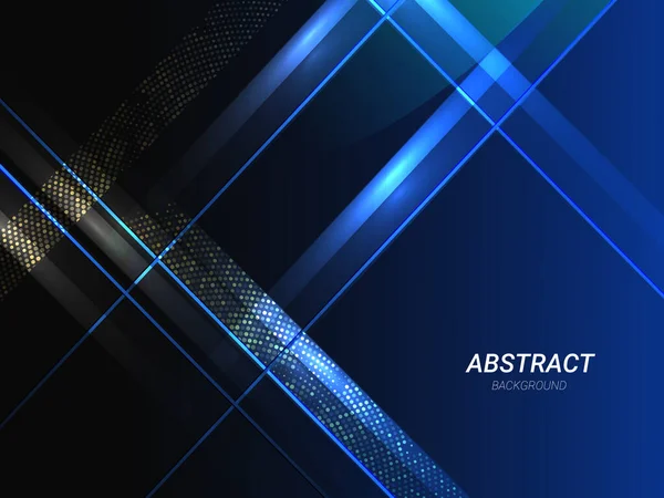 Abstrait Géométrique Bleu Dynamique Élégant Forme Moderne Motif Coloré Fond — Image vectorielle