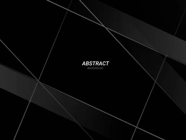 Dark Geometric Black Abstrak Background Elegent Design Vector - Stok Vektor