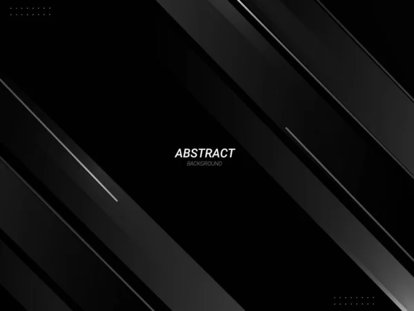 Dark Geometric Black Abstrak Background Elegent Design Vector - Stok Vektor