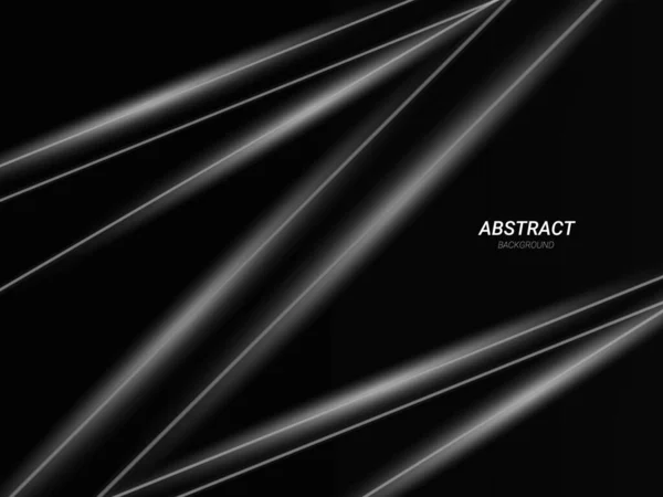 Oscuro Geométrico Negro Abstracto Fondo Elegante Diseño Patrón Vector — Vector de stock