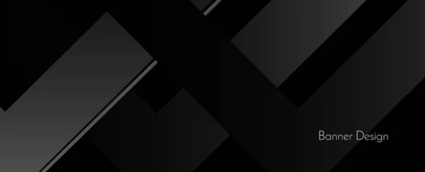 Sötét Geometriai Fekete Elvont Háttér Elegáns Design Motívum Vektor — Stock Vector