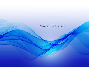 Modern mavi akışkan stil eğimli dalga arkaplan vektörü