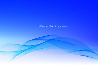 Modern mavi akışkan stil eğimli dalga arkaplan vektörü