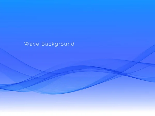 Modern Blue Flowing Stylish Gradient Wave Background Vector — Stockvector