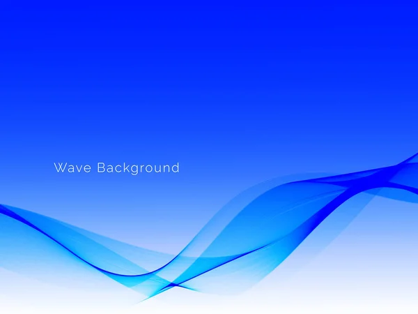 Modern Blue Flowing Stylish Gradient Wave Background Vector — Stockvector