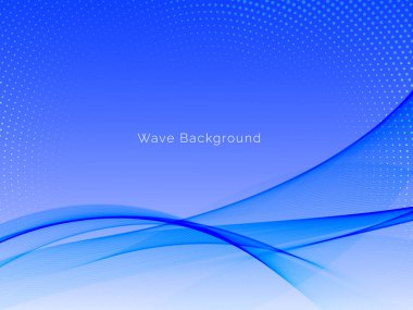 Modern mavi akışkan stil eğimli dalga arkaplan vektörü
