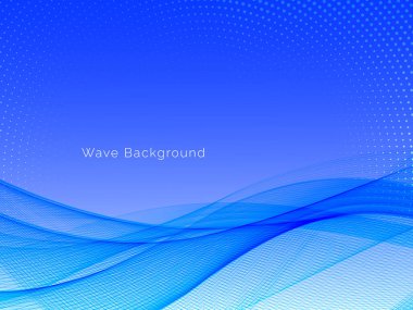 Modern mavi akışkan stil eğimli dalga arkaplan vektörü