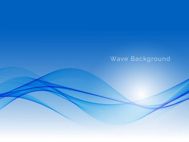 Modern mavi akışkan stil eğimli dalga arkaplan vektörü