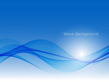 Modern mavi akışkan stil eğimli dalga arkaplan vektörü