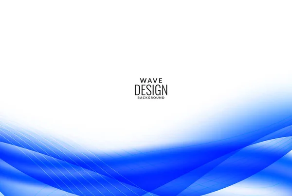 Modern Decorative Blue Wave Stylish Dynamic Background Vector — Stockvector