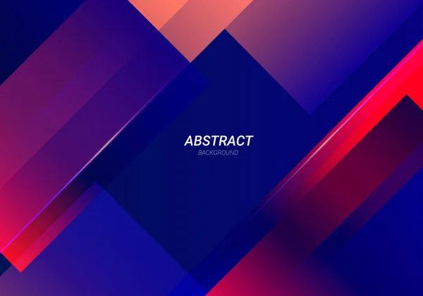 抽象幾何学的な装飾青と赤の色のデザインカラフルな背景ベクトル — ストックベクタ
