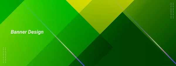 Abstrait Géométrique Brillant Décoratif Vert Moderne Coloré Fond Vecteur Conception — Image vectorielle