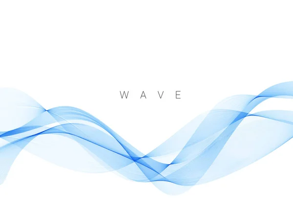 Стильний Гладкий Синій Декоративний Дизайн Хвилі Вектор Фону — стоковий вектор