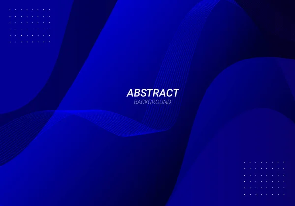 Absztrakt Geometrikus Elegáns Kék Modern Design Színes Háttér Vektor — Stock Vector