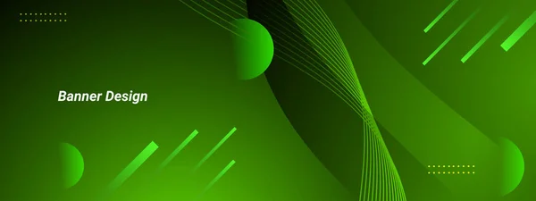 Abstrato Verde Geométrico Colorido Padrão Atraente Design Fundo Vetor — Vetor de Stock