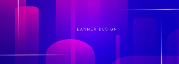 Abstract Geometrisch Elegant Modern Patroon Kleurrijke Banner Achtergrond Vector — Stockvector