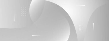 Soyut gri ve beyaz geometrik stil modern pürüzsüz arkaplan tasarım vektörü