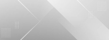 Soyut gri ve beyaz geometrik stil modern pürüzsüz arkaplan tasarım vektörü