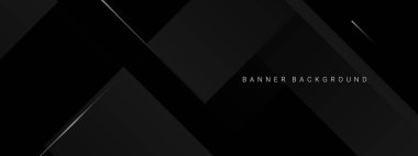 Karanlık geometrik siyah soyut arkaplan zarif tasarım şablon vektörü