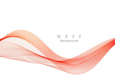 Soyut modern dinamik stil kırmızı ve sarı desenli dalga pankart arka plan vektörü