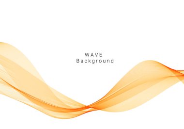 Dekoratif tasarım modern desen, zarif sarı dalga arkaplan vektörü