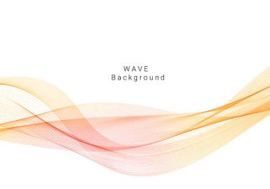 Soyut renkli modern dalga arkaplan vektörü