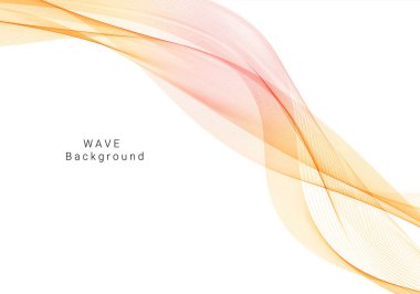 Dekoratif tasarım modern desen, zarif sarı dalga arkaplan vektörü