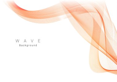 Soyut modern dinamik stil kırmızı ve sarı desenli dalga pankart arka plan vektörü