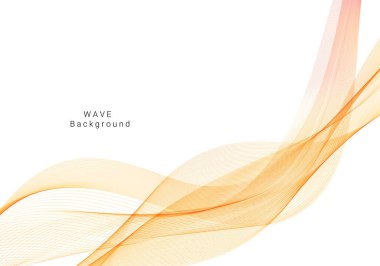 Soyut modern dinamik stil kırmızı ve sarı desenli dalga pankart arka plan vektörü