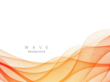 Soyut modern dinamik stil kırmızı ve sarı desenli dalga pankart arka plan vektörü