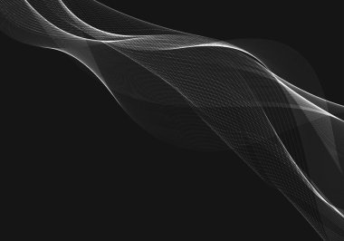 Soyut gri dalgalı arkaplan vektörü çizim vektörü