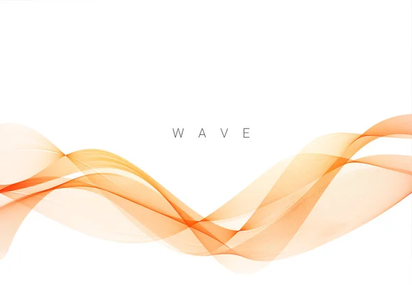 Abstract Modern Dynamic Stylish Red Yellow Decorative Pattern Wave Banner — Stock vektor