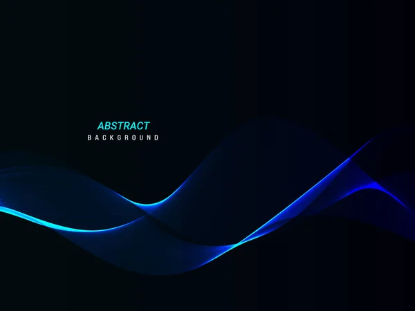 Abstract Stylish Smooth Dynamic Wave Background Vector — Stockový vektor